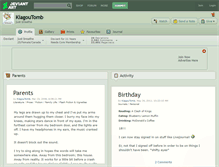 Tablet Screenshot of kiagoutomb.deviantart.com