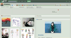 Desktop Screenshot of kristanalon.deviantart.com
