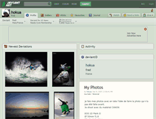 Tablet Screenshot of hokua.deviantart.com