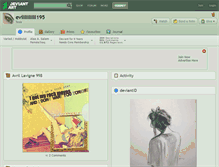Tablet Screenshot of evillllllllll195.deviantart.com