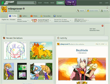 Tablet Screenshot of milesprower-9.deviantart.com