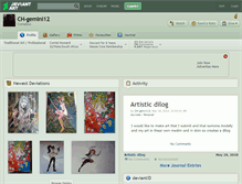 Tablet Screenshot of ch-gemini12.deviantart.com