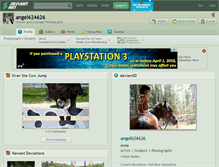 Tablet Screenshot of angel624626.deviantart.com