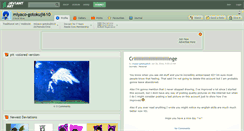Desktop Screenshot of miyaco-gotokuji610.deviantart.com