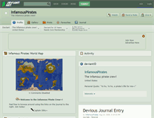 Tablet Screenshot of infamouspirates.deviantart.com