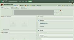 Desktop Screenshot of brokenheartplz.deviantart.com