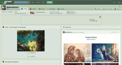 Desktop Screenshot of jeannemoon.deviantart.com