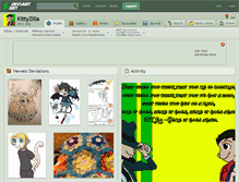 Tablet Screenshot of kittyzilla.deviantart.com