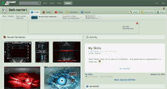 Desktop Screenshot of dark-warrior1.deviantart.com