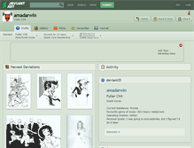 Tablet Screenshot of amadarwin.deviantart.com