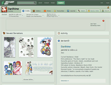 Tablet Screenshot of danihime.deviantart.com