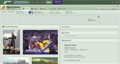 Desktop Screenshot of miguelcoimbra.deviantart.com