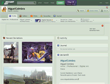Tablet Screenshot of miguelcoimbra.deviantart.com