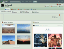 Tablet Screenshot of benhassad.deviantart.com