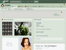 Tablet Screenshot of kressam.deviantart.com