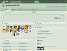 Tablet Screenshot of fem-poland-felicyta.deviantart.com