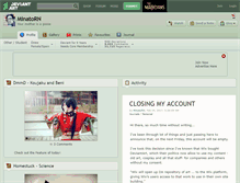 Tablet Screenshot of minatorn.deviantart.com