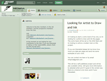 Tablet Screenshot of inkusers.deviantart.com