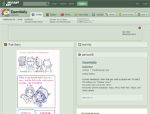 Tablet Screenshot of essentially.deviantart.com