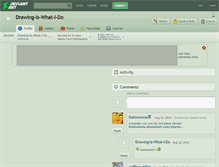 Tablet Screenshot of drawing-is-what-i-do.deviantart.com
