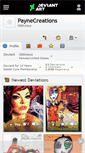 Mobile Screenshot of paynecreations.deviantart.com