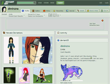 Tablet Screenshot of diminzna.deviantart.com