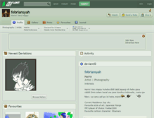 Tablet Screenshot of febriansyah.deviantart.com