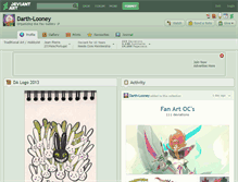 Tablet Screenshot of darth-looney.deviantart.com