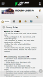 Mobile Screenshot of mouse-users.deviantart.com