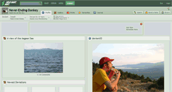 Desktop Screenshot of never-ending-donkey.deviantart.com