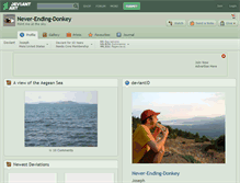Tablet Screenshot of never-ending-donkey.deviantart.com