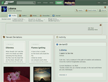 Tablet Screenshot of lobena.deviantart.com