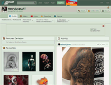 Tablet Screenshot of henrysayasart.deviantart.com