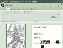 Tablet Screenshot of jackalsmoon.deviantart.com