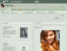 Tablet Screenshot of mkmorreaux.deviantart.com