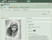 Tablet Screenshot of orion-m-42.deviantart.com