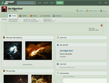 Tablet Screenshot of davidgardner.deviantart.com