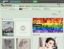 Tablet Screenshot of miyumicat.deviantart.com