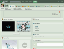 Tablet Screenshot of bibib.deviantart.com