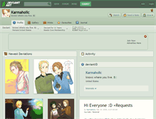 Tablet Screenshot of karmaholic.deviantart.com