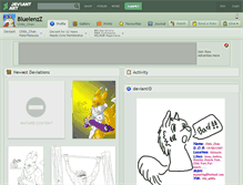 Tablet Screenshot of bluelenzz.deviantart.com