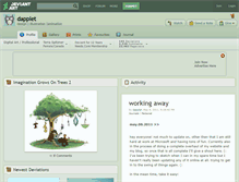 Tablet Screenshot of dapplet.deviantart.com