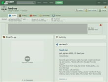 Tablet Screenshot of feed-me.deviantart.com