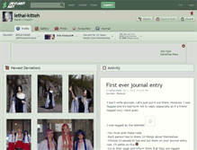 Tablet Screenshot of lethal-kitteh.deviantart.com