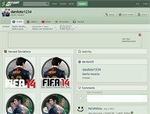 Tablet Screenshot of danilote1234.deviantart.com