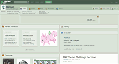 Desktop Screenshot of homtail.deviantart.com