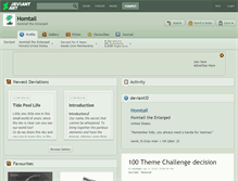 Tablet Screenshot of homtail.deviantart.com