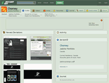 Tablet Screenshot of chorney.deviantart.com