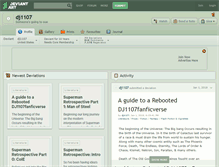 Tablet Screenshot of dj1107.deviantart.com