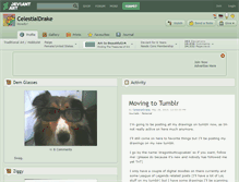 Tablet Screenshot of celestialdrake.deviantart.com